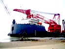 full revolving floating crane